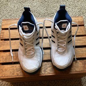 Men's white Adidas high tops size 8.5